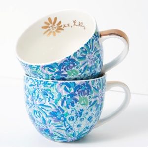 Lilly Pulitzer Ceramic Mugs | Set of 2